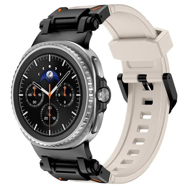 エクスプローラーメタルコネクターシリコンウォッチバンド、Samsung Galaxy Watch8 / Watch8 Classic用