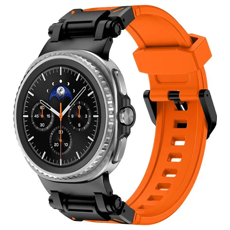 エクスプローラーメタルコネクターシリコンウォッチバンド、Samsung Galaxy Watch8 / Watch8 Classic用