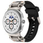 エクスプローラーメタルコネクターシリコンウォッチバンド、Samsung Galaxy Watch8 / Watch8 Classic用