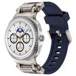エクスプローラーメタルコネクターシリコンウォッチバンド、Samsung Galaxy Watch8 / Watch8 Classic用