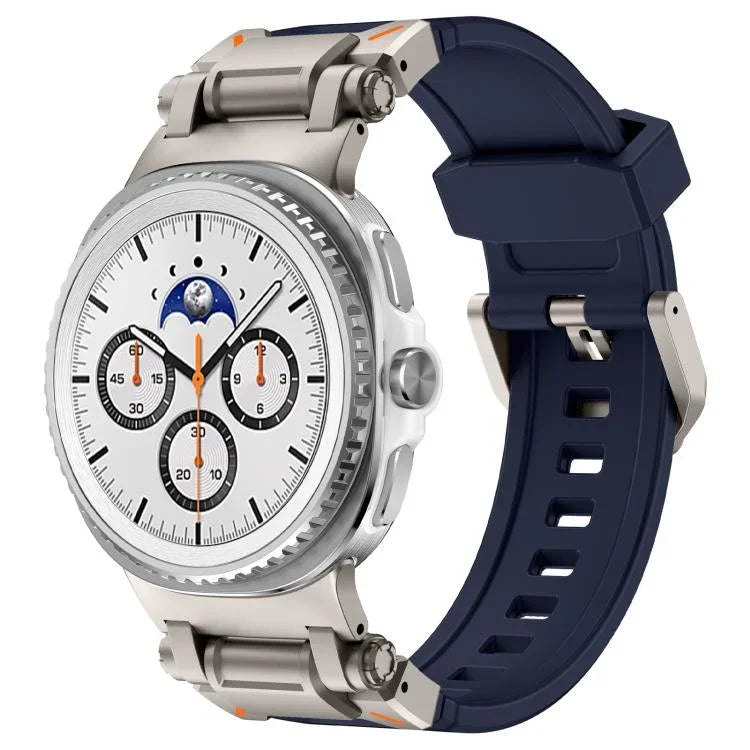 エクスプローラーメタルコネクターシリコンウォッチバンド、Samsung Galaxy Watch8 / Watch8 Classic用