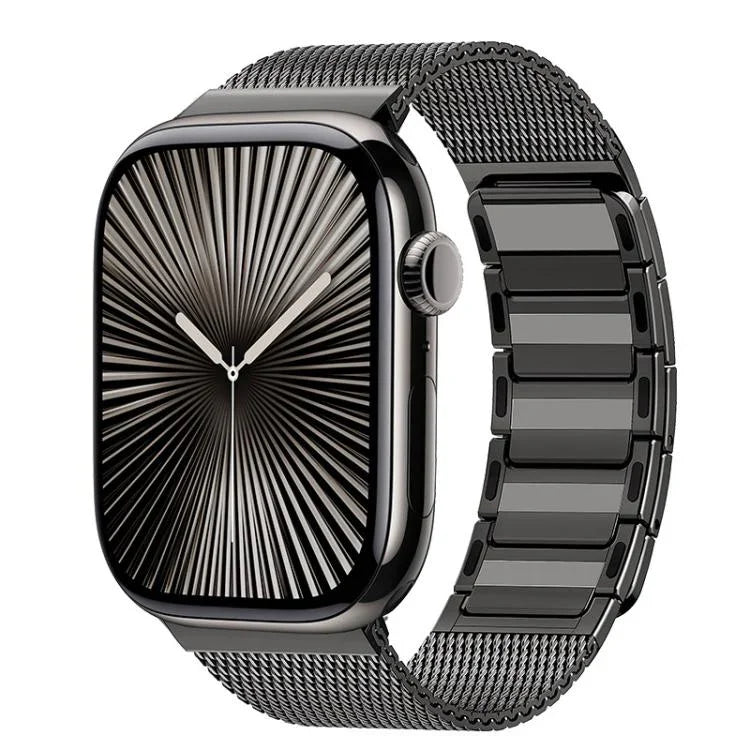 磁気織り込みI字型ステンレススチール時計バンド、Apple Watch 46mm / 49mm / 45mm / 44mm用、Apple Watch 42mm / 41mm / 40mm / 38mm用