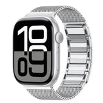 磁気織り込みI字型ステンレススチール時計バンド、Apple Watch 46mm / 49mm / 45mm / 44mm用、Apple Watch 42mm / 41mm / 40mm / 38mm用