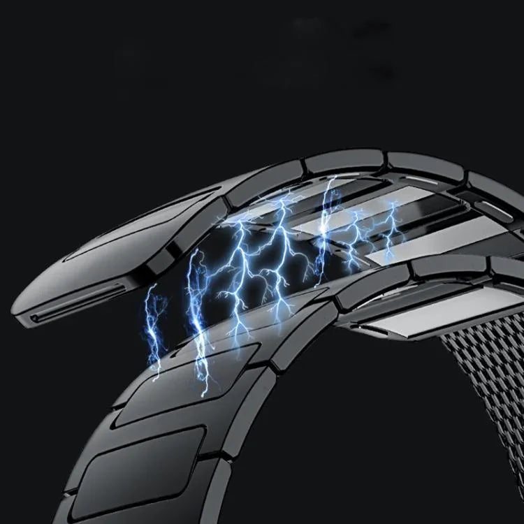 磁気織り込みI字型ステンレススチール時計バンド、Apple Watch 46mm / 49mm / 45mm / 44mm用、Apple Watch 42mm / 41mm / 40mm / 38mm用