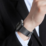 磁気織り込みI字型ステンレススチール時計バンド、Apple Watch 46mm / 49mm / 45mm / 44mm用、Apple Watch 42mm / 41mm / 40mm / 38mm用