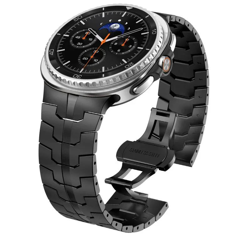 バタフライバックルステンレススチールウォッチバンド、Samsung Galaxy Watch8 / Watch8 Classic用