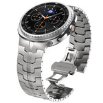 バタフライバックルステンレススチールウォッチバンド、Samsung Galaxy Watch8 / Watch8 Classic用