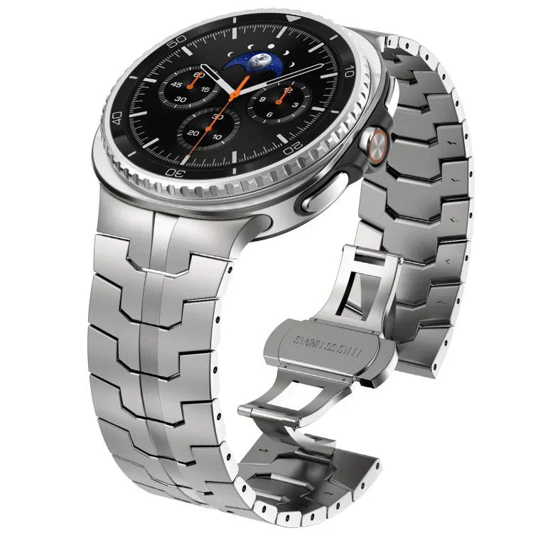 バタフライバックルステンレススチールウォッチバンド、Samsung Galaxy Watch8 / Watch8 Classic用