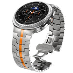 バタフライバックルステンレススチールウォッチバンド、Samsung Galaxy Watch8 / Watch8 Classic用