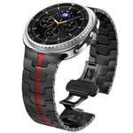バタフライバックルステンレススチールウォッチバンド、Samsung Galaxy Watch8 / Watch8 Classic用