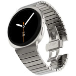 ワンビーズバタフライバックルステンレススチールウォッチバンド、Samsung Galaxy Watch8 / Watch8 Classic用