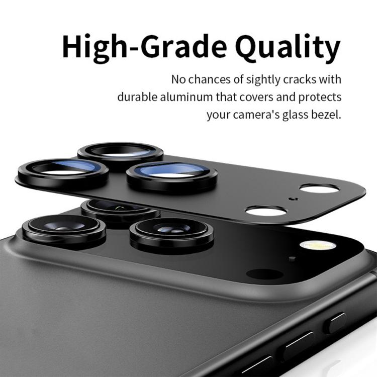 Kalebol アーマー全面カバーメタルレンズリングプロテクターフィルム、iPhone 17用