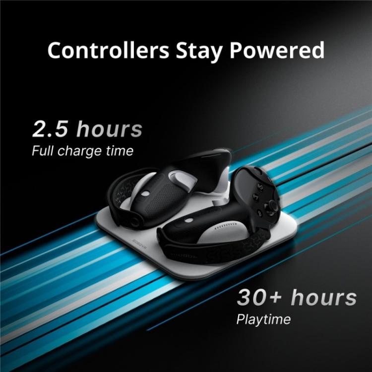 BOBOVR CD3 Meta Quest 3 / Meta Quest 3S 用 VRグリップコントローラー充電ドック、Meta Quest 3S用