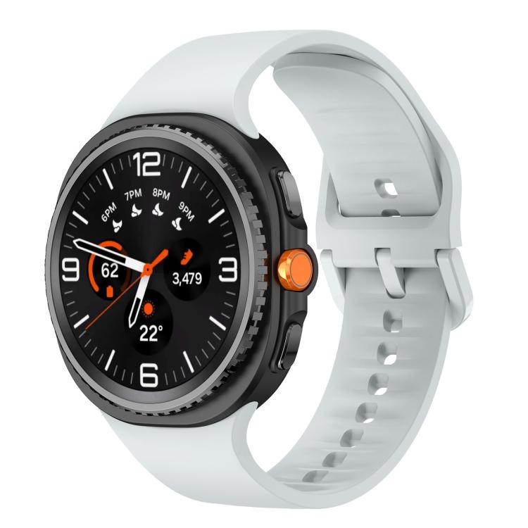 フラット単色シリコンウォッチバンド、Samsung Galaxy Watch8 / Watch8 Classic用