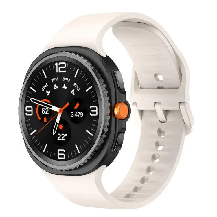 フラット単色シリコンウォッチバンド、Samsung Galaxy Watch8 / Watch8 Classic用