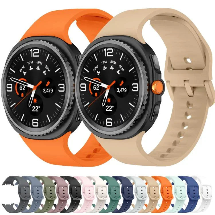 フラット単色シリコンウォッチバンド、Samsung Galaxy Watch8 / Watch8 Classic用