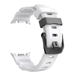 ブラックバックルスポーツシリコンウォッチバンド、Samsung Galaxy Watch8 / Watch8 Classic用