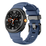 ブラックバックルスポーツシリコンウォッチバンド、Samsung Galaxy Watch8 / Watch8 Classic用