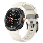ブラックバックルスポーツシリコンウォッチバンド、Samsung Galaxy Watch8 / Watch8 Classic用