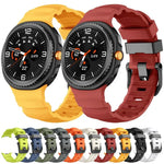 ブラックバックルスポーツシリコンウォッチバンド、Samsung Galaxy Watch8 / Watch8 Classic用