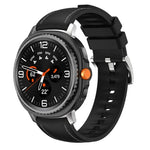 シリコンハイブリッドレザースキンウォッチバンド、Samsung Galaxy Watch8 / Watch8 Classic用