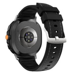 シリコンハイブリッドレザースキンウォッチバンド、Samsung Galaxy Watch8 / Watch8 Classic用
