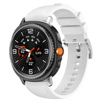 シリコンハイブリッドレザースキンウォッチバンド、Samsung Galaxy Watch8 / Watch8 Classic用