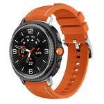 シリコンハイブリッドレザースキンウォッチバンド、Samsung Galaxy Watch8 / Watch8 Classic用
