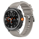 シリコンハイブリッドレザースキンウォッチバンド、Samsung Galaxy Watch8 / Watch8 Classic用