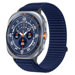 織りナイロンフック＆ループファスナーメタルインターフェースウォッチバンド、Samsung Galaxy Watch Ultra 47mm / Ultra 2025用