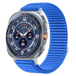 織りナイロンフック＆ループファスナーメタルインターフェースウォッチバンド、Samsung Galaxy Watch Ultra 47mm / Ultra 2025用