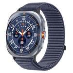 織りナイロンフック＆ループファスナーメタルインターフェースウォッチバンド、Samsung Galaxy Watch Ultra 47mm / Ultra 2025用