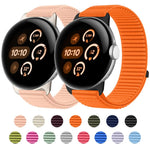 織りナイロンフック＆ループファスナーメタルインターフェースウォッチバンド、Google Pixel Watch 4 / Watch 3 45mm用、Google Pixel Watch 4 / 3 / 2 / 1 41mm用