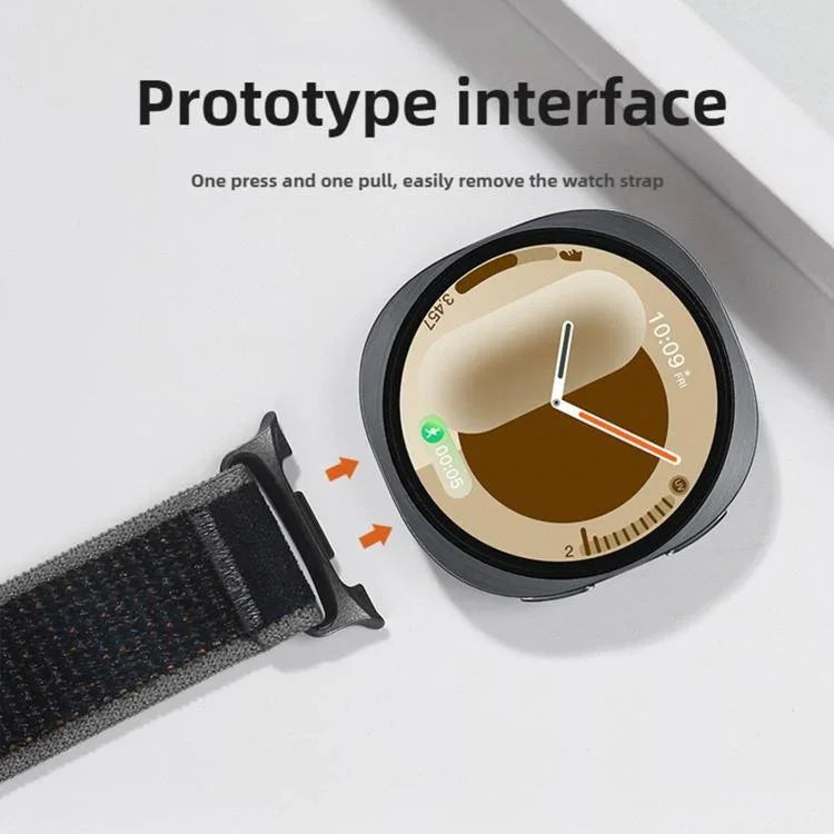 ワイルドパスループナイロンフック＆ループファスナーワッチバンド、Samsung Galaxy Watch8 / Watch8 Classic用