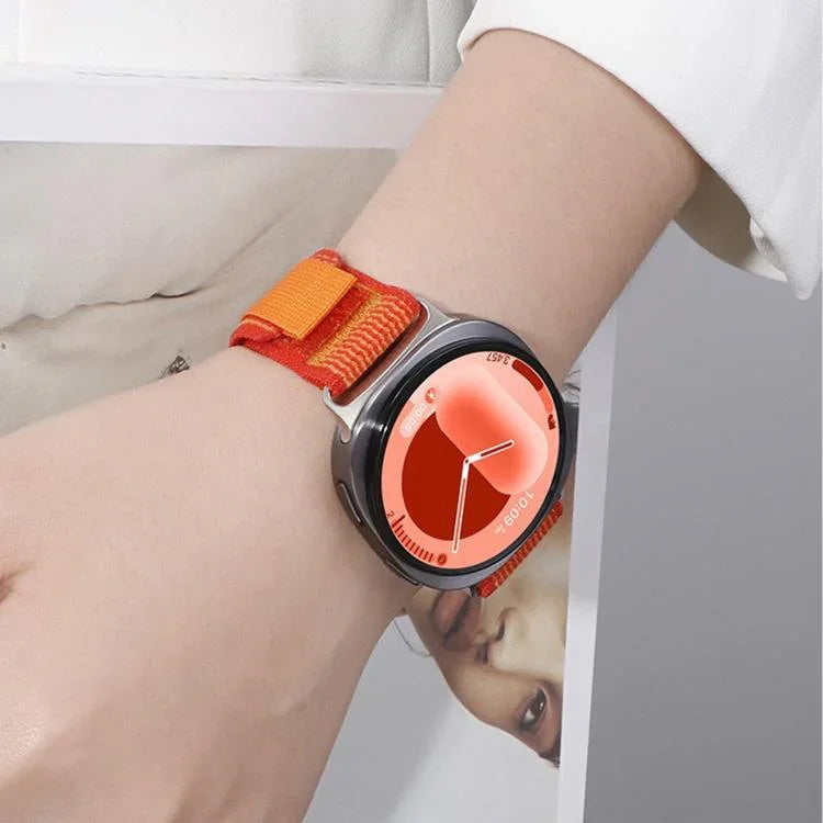 ワイルドパスループナイロンフック＆ループファスナーワッチバンド、Samsung Galaxy Watch8 / Watch8 Classic用