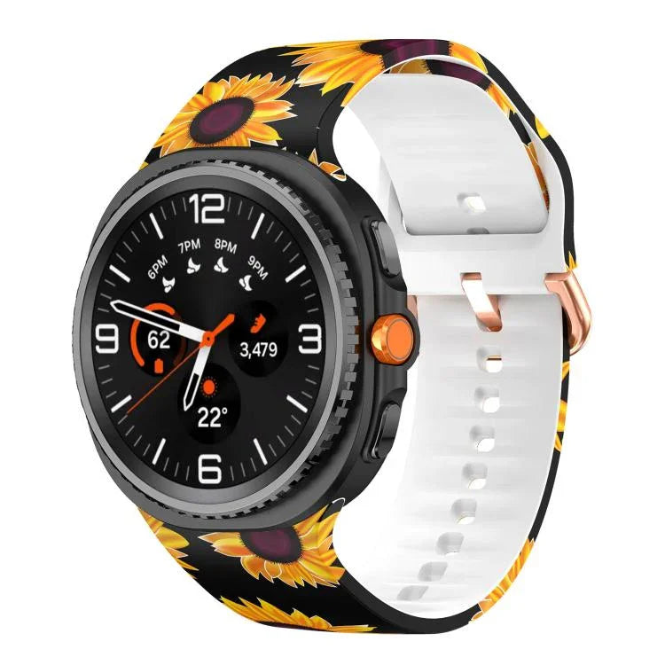 プリントシリコンウォッチバンド、Samsung Galaxy Watch8 / Watch8 Classic用