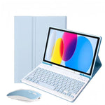 着脱式マグネットBluetoothキーボードタブレットケース マウス付き、iPad 2025用、iPad 2022用