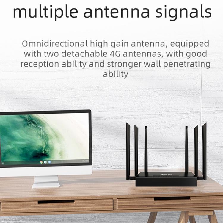 ED128-L 300Mbps 無線WiFi ホームオフィス SIMカード 米国版 4G LTE 工業用ルーター USプラグ EUプラグ