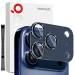 NORTHJO CD模様カメラレンズプロテクター強化ガラスリアレンズフィルム、iPhone 17 Pro Max用、iPhone 17 Pro用