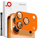 NORTHJO CD模様カメラレンズプロテクター強化ガラスリアレンズフィルム、iPhone 17 Pro Max用、iPhone 17 Pro用
