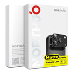 NORTHJO マットカメラレンズメタルプロテクター強化ガラスリアレンズフィルム、iPhone 17 Pro Max用、iPhone 17 Pro用