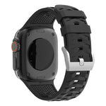 タイヤテクスチャー二色シリコン時計バンド、Apple Watch 46mm / 49mm / 45mm / 44mm用、Apple Watch 42mm / 41mm / 40mm / 38mm用