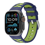 タイヤテクスチャー二色シリコン時計バンド、Apple Watch 46mm / 49mm / 45mm / 44mm用、Apple Watch 42mm / 41mm / 40mm / 38mm用