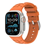タイヤテクスチャー二色シリコン時計バンド、Apple Watch 46mm / 49mm / 45mm / 44mm用、Apple Watch 42mm / 41mm / 40mm / 38mm用