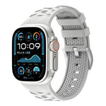 タイヤテクスチャー二色シリコン時計バンド、Apple Watch 46mm / 49mm / 45mm / 44mm用、Apple Watch 42mm / 41mm / 40mm / 38mm用