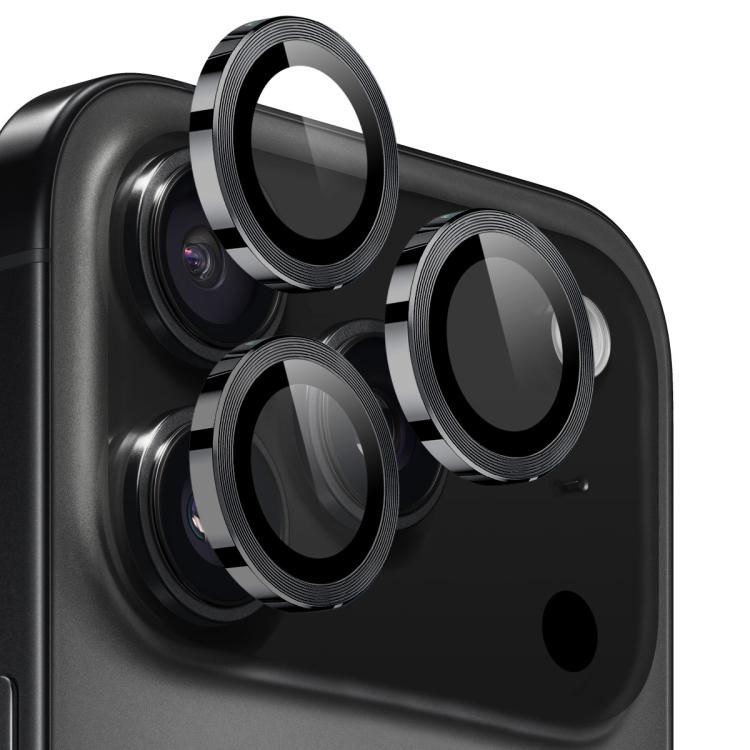 NORTHJO カメラレンズプロテクター CDメタルリング 強化ガラスフィルム、iPhone 17 Pro / 17 Pro Max用