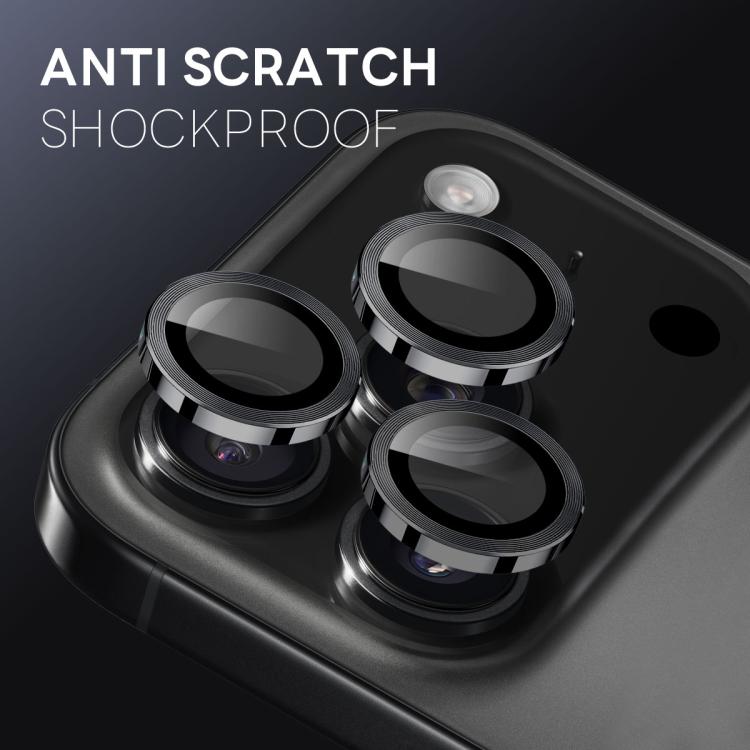 NORTHJO カメラレンズプロテクター CDメタルリング 強化ガラスフィルム、iPhone 17 Pro / 17 Pro Max用