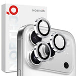 NORTHJO カメラレンズプロテクター CDメタルリング 強化ガラスフィルム、iPhone 17 Pro / 17 Pro Max用