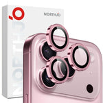 NORTHJO カメラレンズプロテクター CDメタルリング 強化ガラスフィルム、iPhone 17 Pro / 17 Pro Max用