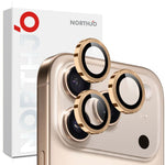 NORTHJO カメラレンズプロテクター CDメタルリング 強化ガラスフィルム、iPhone 17 Pro / 17 Pro Max用